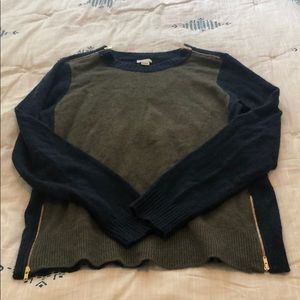 J-Crew colorblock sweater
